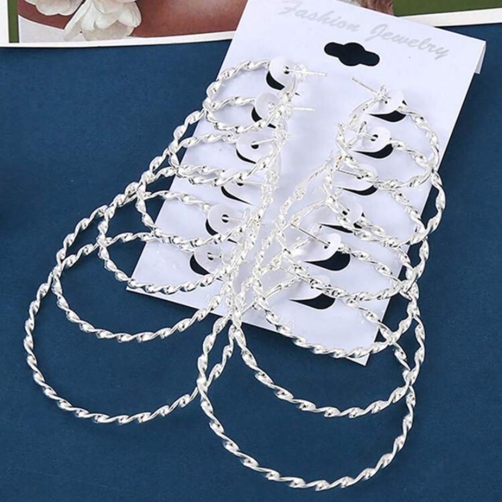 3for$20 12pcs/set Hoop Earrings